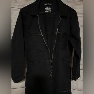 Kids Zara jumpsuit size Medium Black zip up